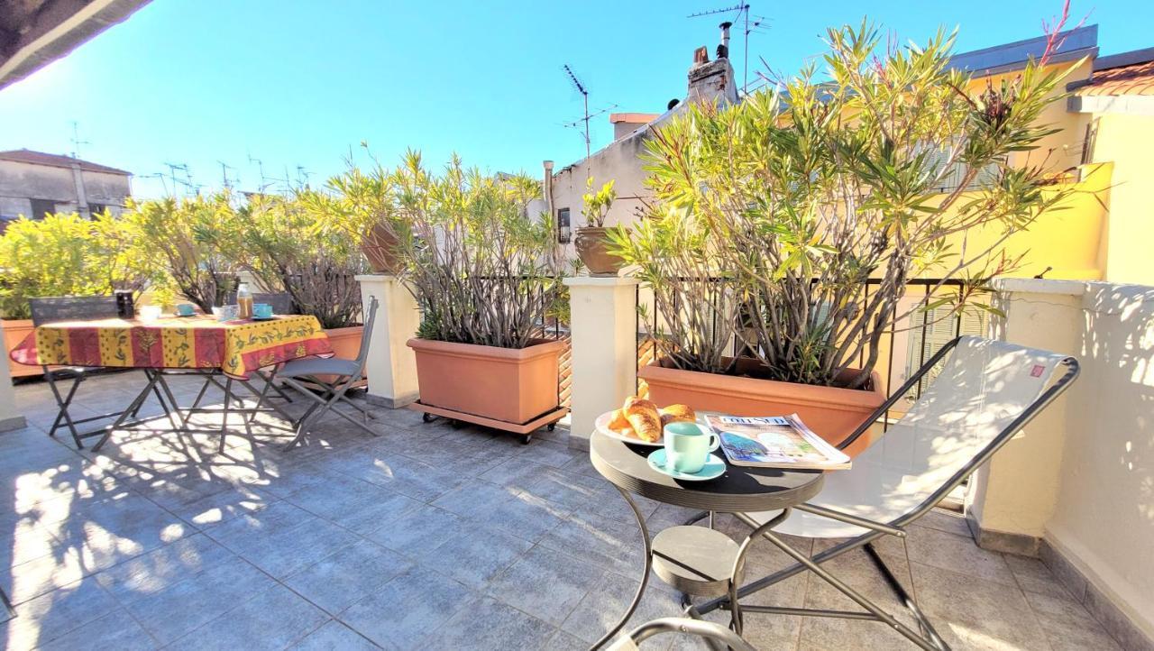 Appartement de charme Niçois - 2 CHB&2 SDB - AC - Terrasse - Vieux Nice Exterior foto