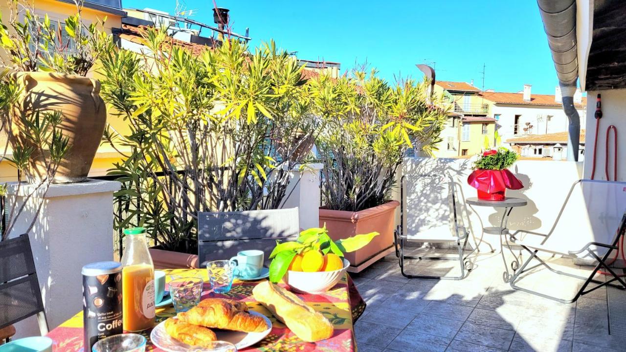 Appartement de charme Niçois - 2 CHB&2 SDB - AC - Terrasse - Vieux Nice Exterior foto