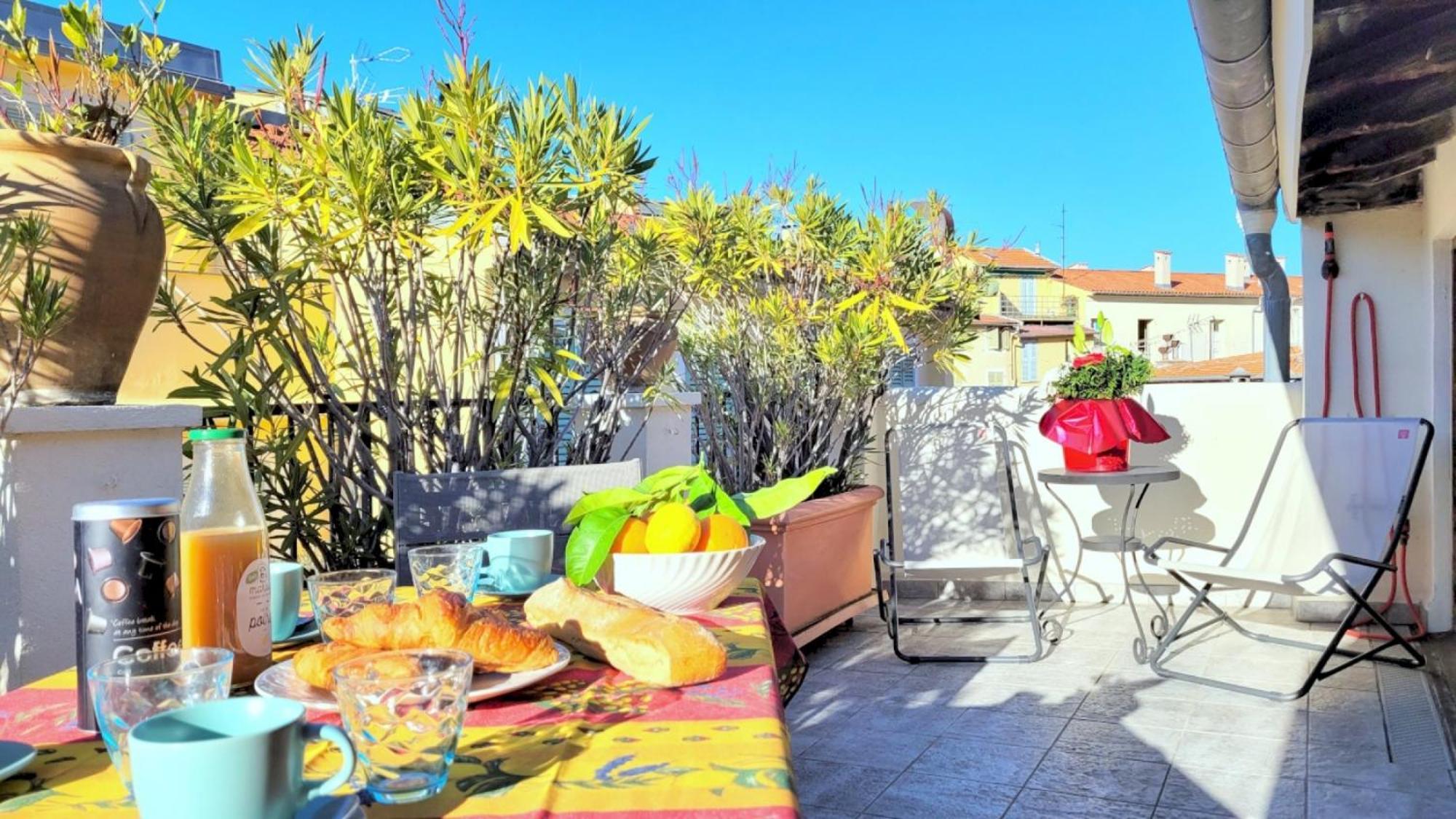 Appartement de charme Niçois - 2 CHB&2 SDB - AC - Terrasse - Vieux Nice Exterior foto