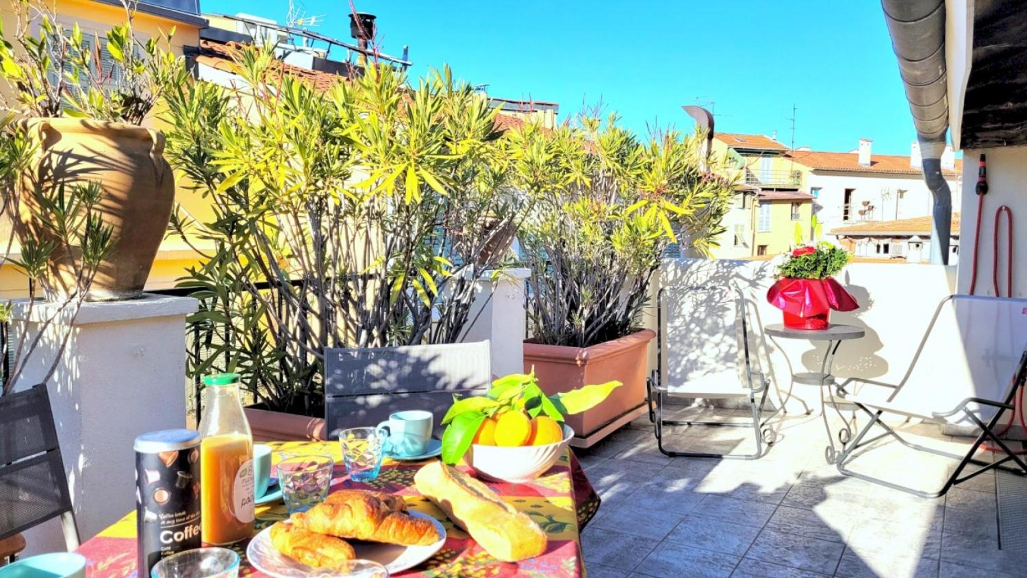 Appartement de charme Niçois - 2 CHB&2 SDB - AC - Terrasse - Vieux Nice Exterior foto